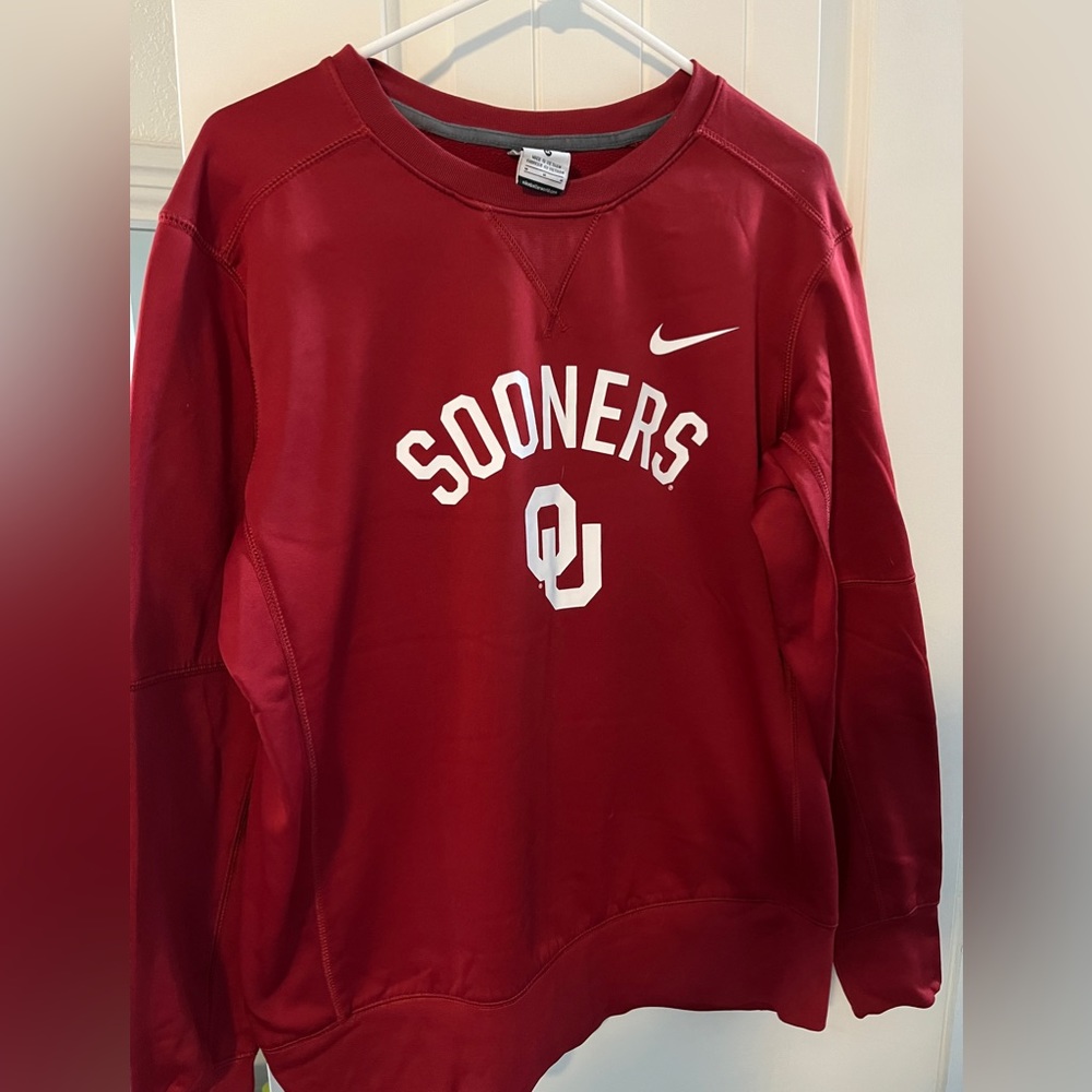 Red Oklahoma pullover sweatshirt